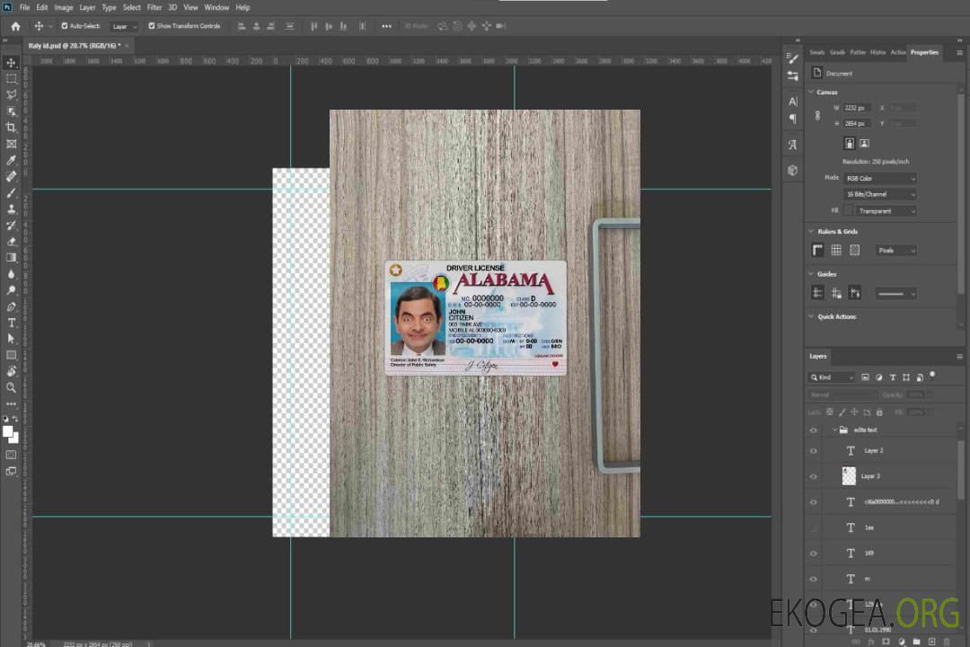 USA Alabama DL photolook AVANT template USA Alabama DL photolook AVANT template